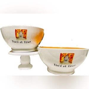Rae Dunn Bowl‎ Set Halloween Haunted House